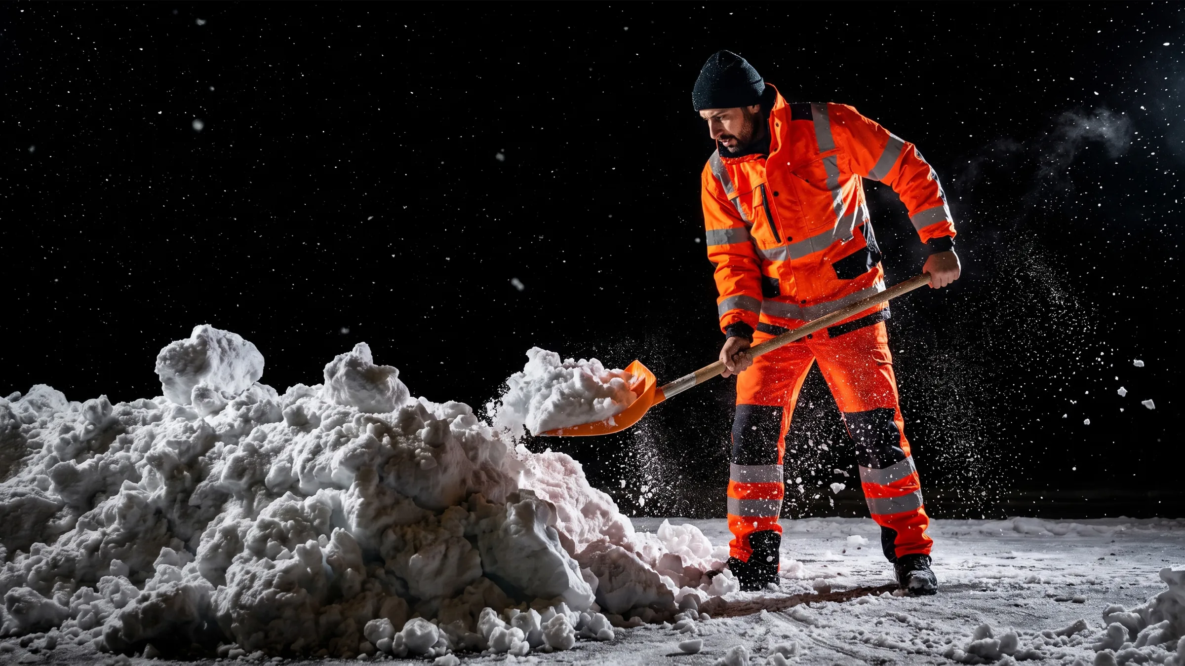 Winterdienst von Hand